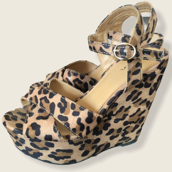 Xhilaration Shoes - Leopard Wedge